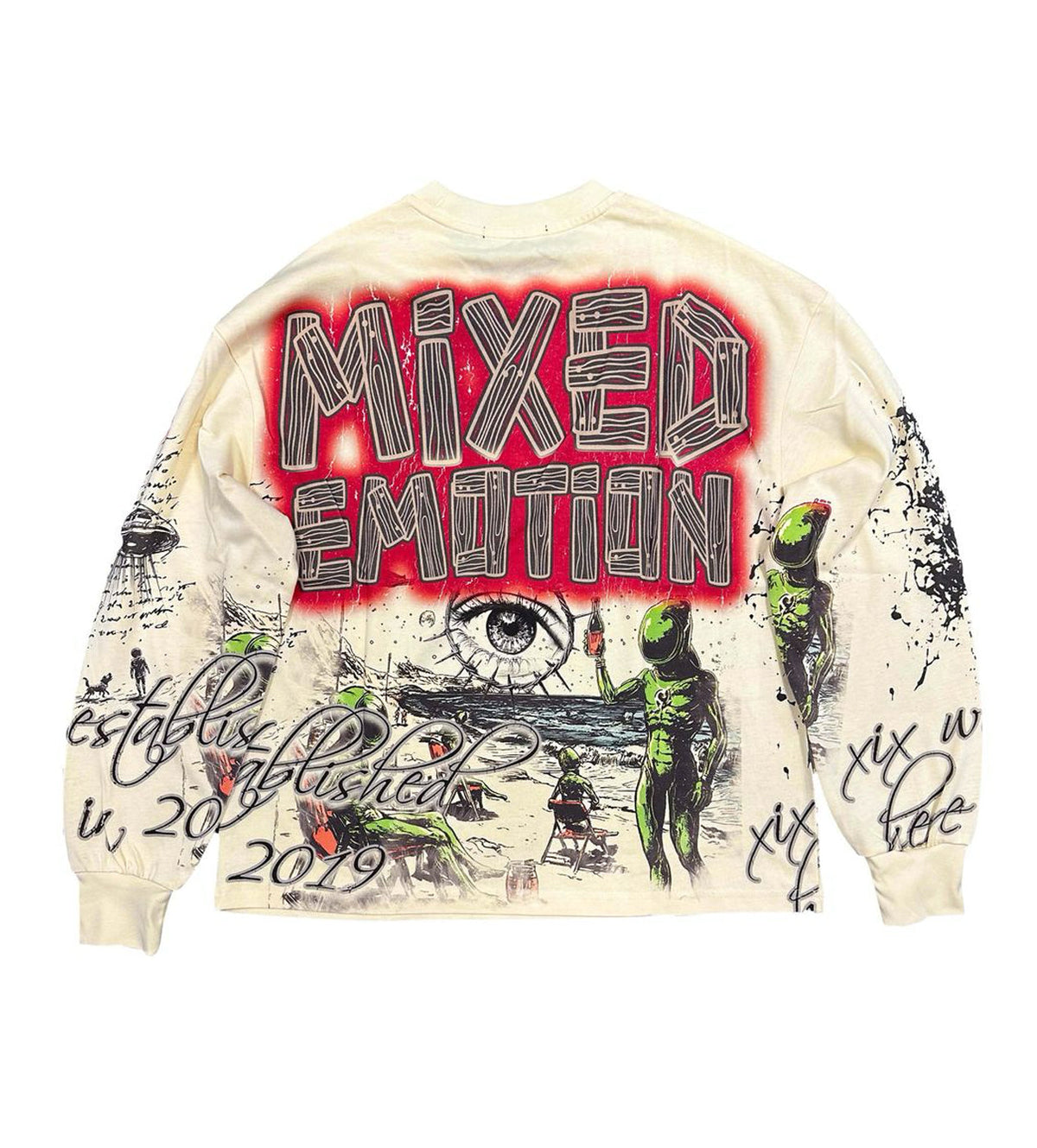 Mixed Emotions Art Club L/S Tee Cream