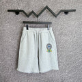 Chrome Hearts Light Gray Multi-Color Logo Sweatshorts